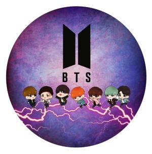 Botton Alfinete - BTS Botton Alfinete  4x0 UV Redondo Tamanho 3,8x3,8cm