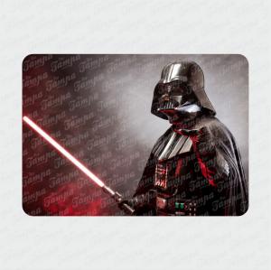 Darth Vader - Star Wars Branco Brilho Orajet entre 3 e 9cm (Proporcional a imagem) 4x0 Fosco Emborrachado Detalhado 