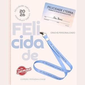 KIT CRACHA EM PVC + BRANCO FOSCO VINIL + CORDAO PERSONALIZADO Branco Fosco Orajet L 8,5 X A 5,3 CM 4x0 UV Brilho Vitrificado ou Fosco Emborrachado Fechamento por ímã magnético