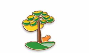 PIN DE METAL ARAUCARIA Metal Pin  Verniz Esmaltado Esmaltado PRE VENDA FELICIDADE ETERNA