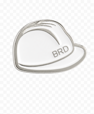 PIN DE METAL CAPACETE BRANCO Metal Pin  Verniz Esmaltado Esmaltado 