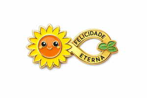 PIN DE METAL INFANTIL GIRASSOL Metal Pin  Verniz Esmaltado Esmaltado PRE VENDA FELICIDADE ETERNA