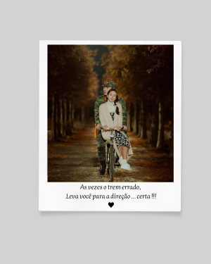 Polaroid Magnética Branco Brilho Orajet + Manta Magnética 6 x 5cm 4x0 UV Retangular Informe a imagem escolhida.