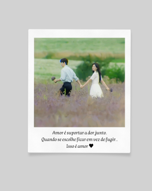 Polaroid Magnética Branco Brilho Orajet + Manta Magnética 6 x 5cm 4x0 UV Retangular Informe a imagem escolhida.