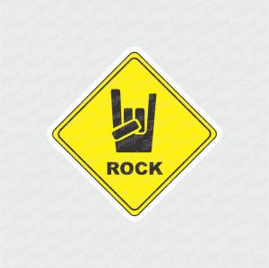 Rock - Musica Branco Brilho Orajet entre 3 e 15cm (Proporcional a imagem) 4x0 Fosco Emborrachado Detalhado 