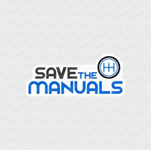 Save The Manuals - Automotivo Branco Brilho Orajet entre 3 e 9cm (Proporcional a imagem) 4x0 Fosco Emborrachado Detalhado 
