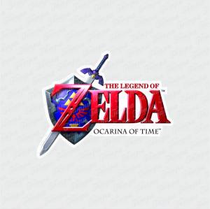 The Legend of Zelda - Zelda Branco Brilho Orajet entre 3 e 15cm (Proporcional a imagem) 4x0 Fosco Emborrachado Detalhado 